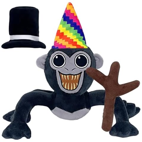 YHan Gorilla Tag Monkey Plush, Monkey Plush Cute Gorilla Plush Toy, Gorilla Plush Stuffed Animal for Game Fans Ideal for Birthday Easter Christmas Cover