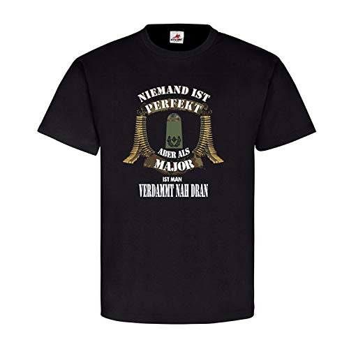 T-shirt Major Imprimé Noir en Taille 5XL pour Sorties Décontractées