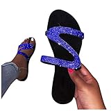 【Einzigartiges Stildesign Diese】 Sandale ist ein Modefavorit für ihr vielseitiges Styling für den täglichen Gebrauch. Es passt zu Shorts, Hosen, Jeans, Röcken und Kleidern aller Längen. Tipps: breiter Kunde bitte eine Nummer größer bestellen.