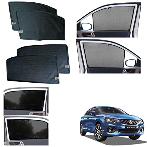 Image of WolkomHome car Fix Curtain Window Shades Half Curtains Sunshade for Baleno 2022