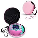CONTEME キャリングケース たまごっちパラダイス/ナノマルス用 ハードEVAポータブルストレージプロテクターカバー ストラップ&カラビナ付き 子供用ケースのみ (Pink)