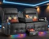 Aotolo Reclining Loveseat with Massage