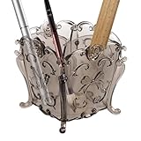 Make-up Organizer: Geschnitzte florale Eitelkeit, Beauty Vasen-Organizer | Kosmetik-Organizer, Kosmetik-Vase, Augenbrauen-Kosmetik Eyeliner Pinsel für Kämme, Stifthalter für