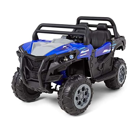 Kid Trax UTV Toddler/Kids Electric Ride On Toy, 12 Volt, 3-7 yrs Old, Max Weight 110 lbs, Single or Double Riders, Blue