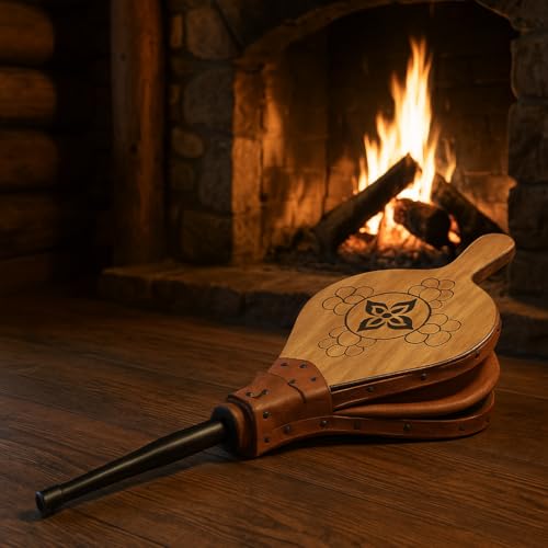 Fuluzor - Blasebalg für Kamin und Grill - Grillgebläse - 51 cm