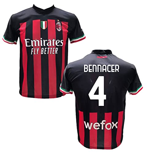 DND d'Andolfo Ciro Maillot de football Bennacer 4 Milan Réplique autorisée 2019-2020 Tailles pour enfant et adulte (M (adulte) Cover