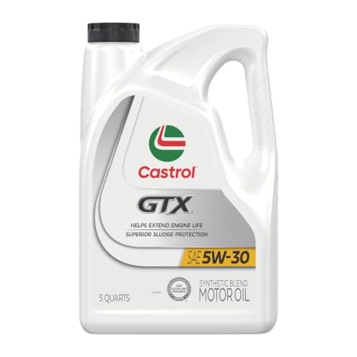 Castrol GTX 5W-30 Synthetic Blend Motor Oil, 5 Quarts