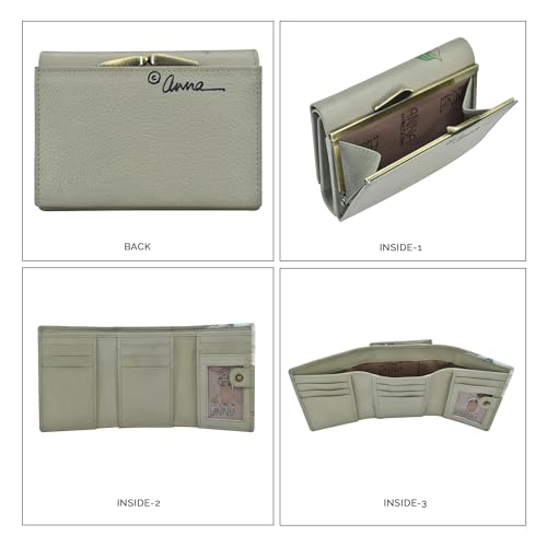 Anna by Anuschka Hand Painted Women’s Leather Ladies Three Fold Wallet3