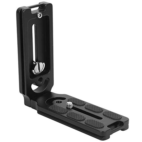 Aleación de Aluminio Oxidación Anódica Hueco Forma de L Placa de Liberación Rápida Accesorio de Soporte de Cámara SLR para CamFi