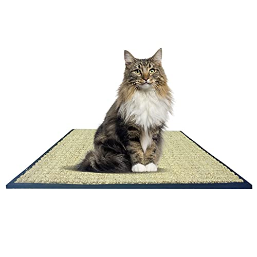 Mats-Avenue-Cat-Scratch-Mat-Claw-Pad-and-Sleeping-Mat-Hand-Made-Natural-Coir-and-Rubber-Brown-Color-45x45-CM-Set-of-1-with-5-Grams-Catnip-Dried-Leaves