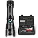 Produktbild Cybbo LED Taschenlampe Extrem Hell 10000 Lumen Taschenlampen USB C Aufladbar Zoombar Taschenlampe mit 5 Modi IP67 Wasserdicht Taktische Handlampe Notfälle Flashlight für Outdoor Camping Wandern Angeln