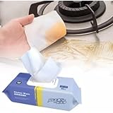 Kitchen and Home Cleaning Wet 80 Sheets Per Pack Antibacterial Household with Lid Multi-Purpose Kitchen Towel for Grease Stains Hygienic Wet Sheets for Countertops and Surfaces