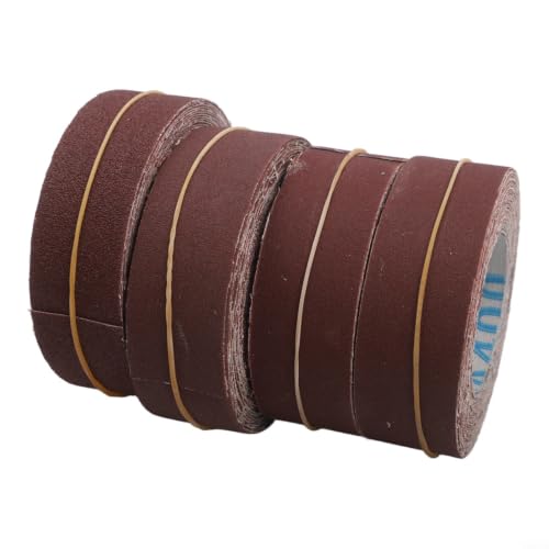 Image of UrbanHui Emery Cloth Roll 6m X 25mm Nylon Backing For Metal Wood(4 roll)