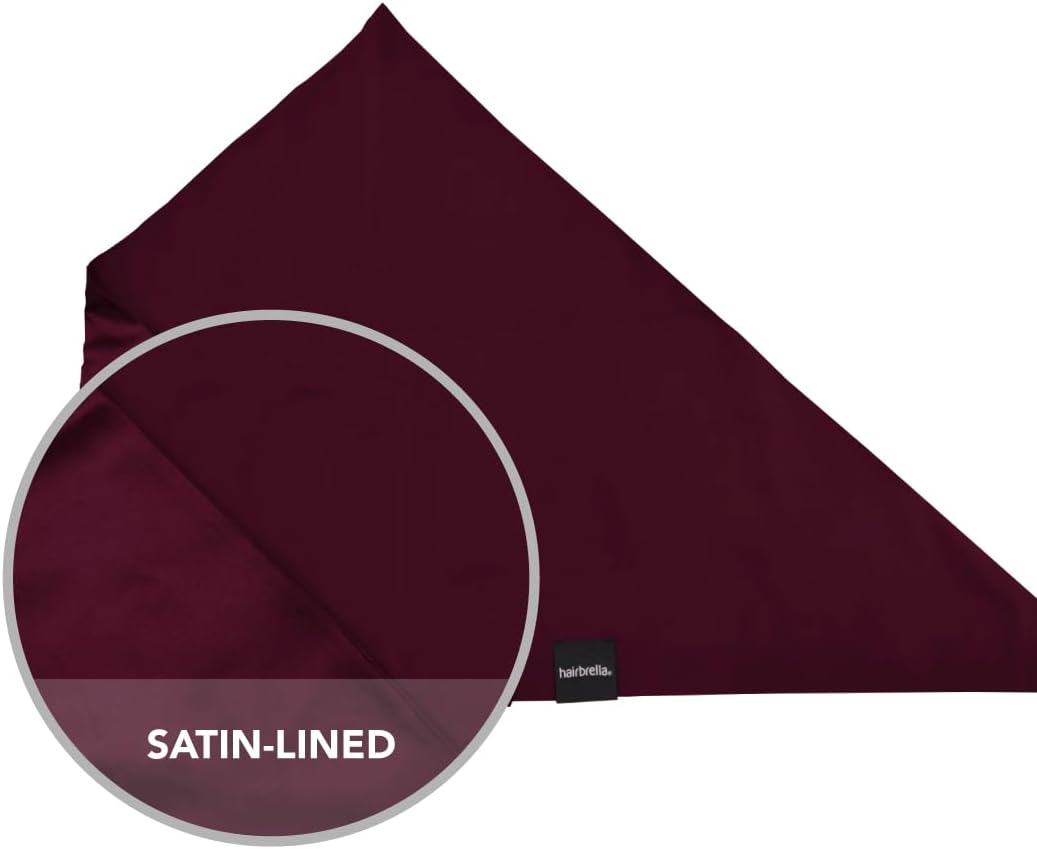 Hairbrella Satin-Lined Bandana, Waterproof Rain Scarf, Headband, Satin Scarf - Image 5