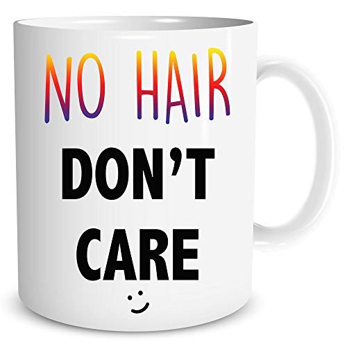 Novelty Funny Coffee Mug No Hair Don't Care Husband Mug Boyfriend Gift Best Friend Bald Gift Adult Humour Joke Gift Offensive Mug WSDMUG1171