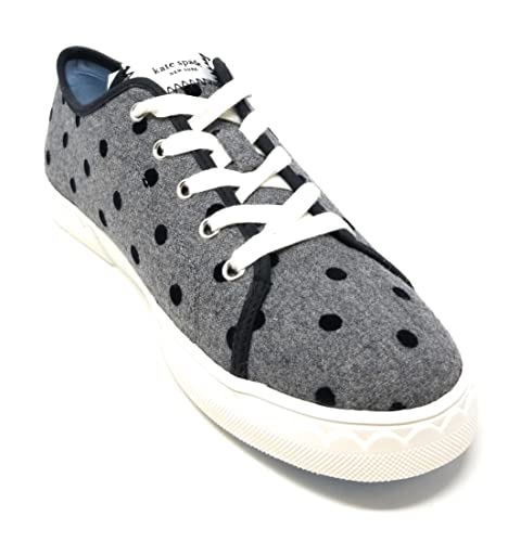 Kate Spade レディース ベール スニーカー(ベルベットグレーブラックグリッター、us_Footwear_Size_System、大人、女性用、数字、M、Numeric_8_Point_5), グレー, 24.5