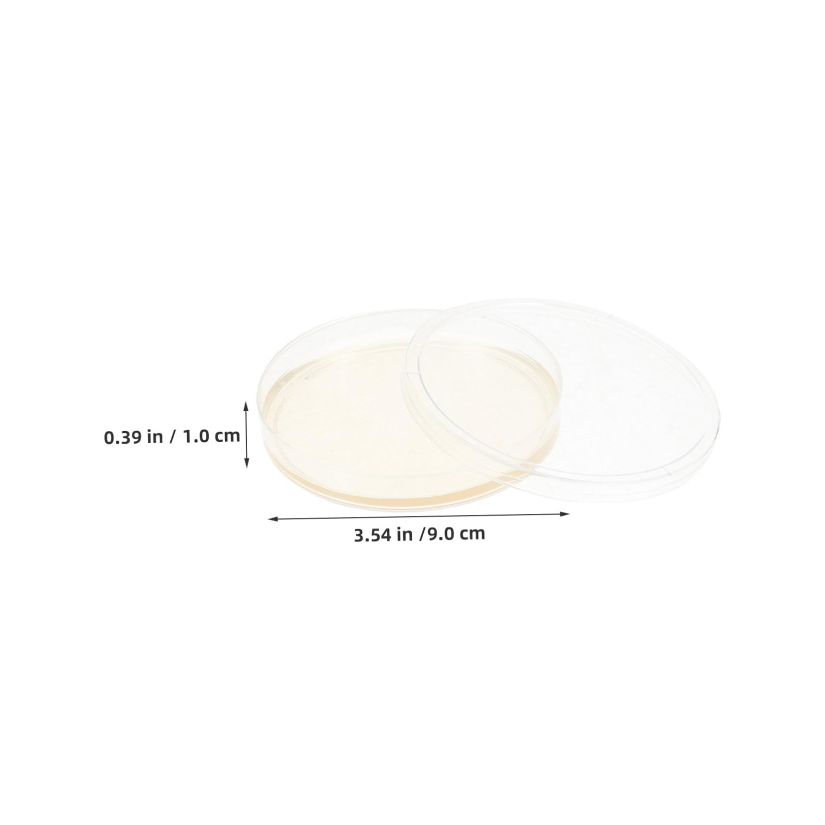 Placas de Petri Tapas Herméticas 20 Pre-vertido de Agar Nutritivo de 9cm para Cultivo Celular y Hongos en Experimentos Científicos de Laboratorio