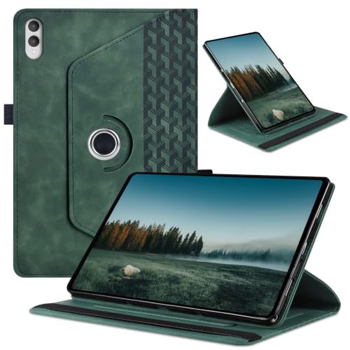 Étui Samsung Tab S11 Ultra 14.6 chic en simili cuir vert