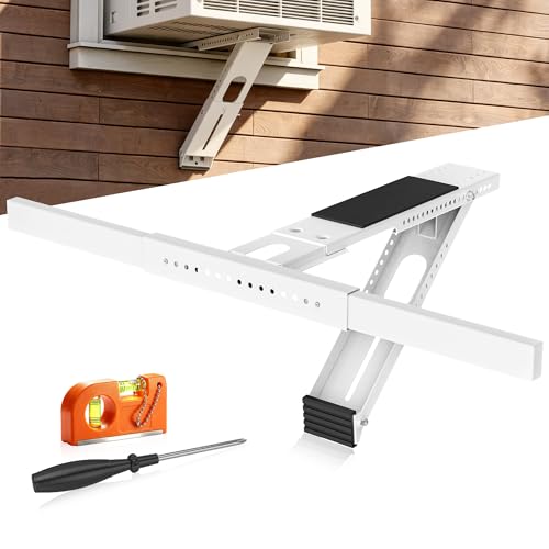 ISOKER No Drilling Window AC Bracket,HVAC Brackets Fits Single & Double-Hung Windows,Holds Up to 165lbs,Heavy Duty Single Arm Window Air Conditioner Bracket for 5000-12000 BTU Units by ISOKER - Used condition - US$36.55