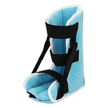 Drop Foot Heel Protector Pressure Relieving Foot Pillow Boot for Bedsores, Adjustable Ankle Cushion, Heel Pain Relief for Bedridden Patients Soft & Breathable Single Boot