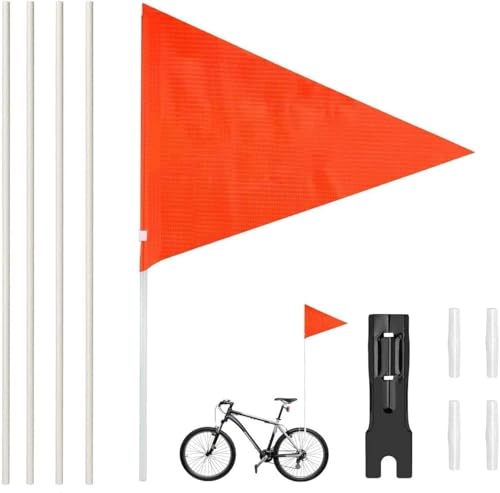 150/185cm Fahrradfahne Sicherheitswimpel Fahrrad Wimpel Fahrradwimpel Verstellbare Fahrrad fähnchen Roller Fahrrad Wimpel Fahne Street Buddy Fahne