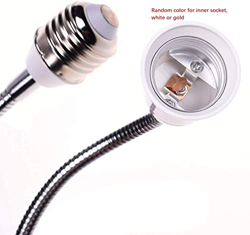 Bluecell 12Inches E27 To E27 Led Light Bulb Lamp Holder Flexible Gooseneck Extension Adaptor Screw Socket Extender #TOP1