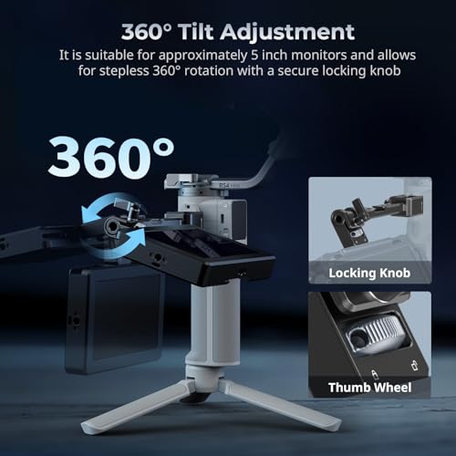 Image of SMALLRIG Adjustable Camera Monitor Mount with Quick Release NATO Clamp, Cold Shoe Mount, Anti-Twist Design for DJI RS 2 / RSC 2 / RS 3 / RS 3 Pro /RS 3 Mini /RS 4 Mini - 5337 | Anti-Twist Design for DJI RS 4 Mini /RS 2 / RSC 2 / RS 3 / RS 3 Pro /RS 3 Mini
