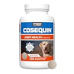 Nutramax Laboratories Cosequin Maximum Strength Joint Health Supplement for Dogs - With Glucosamine, Chondroitin, and MSM, 132 Chewable Tablets