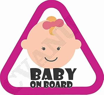 CVANU Baby On Board Kids Safety Warning Sticker for Driver, Safety Caution Sign Stickers CV-31