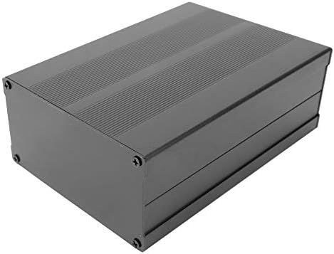 Electronic Junction Box,50x106x150mm Aluminum Electronic Project Box Enclosure Split Body Case DIY Black, for electronics,Good heat dissipation