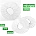 BBTO 200 Pieces Disposable Headphone Ear Cover Non-Woven Sanitary Earpad Covers for Most On Ear Headphones (L, 11 Cm/ 4.3 Inch,White)