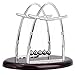 Tiiyee Newtons Cradle, Pendulum Balance Balls Motion Desk Swinging Kinetic Balls Desk Decoration Stress Relief Fun Science Physics Fidget Accessories for Home Office Living Room Desktop Teacher(M)