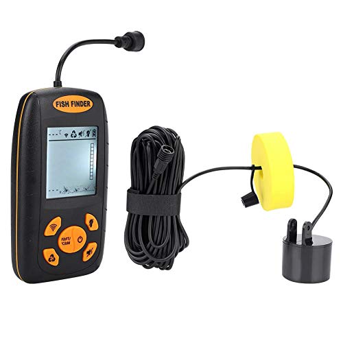 VGEBY Localizador de pesca, alarme de pesca, transdutor de sonar Echo Sensor de peixe, acessórios de