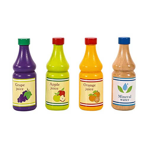 SOKA Jeu de simulation en bois avec bouteille de boisson et boisson Montessori pour enfants, tout-petits, garçons et filles à partir de 2 ans