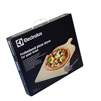 Electrolux Set Pizza con Pietra refrattaria in Cordelite, Pala in legno e Rotella tagliapizza in acciaio Inox, E9OHPS1 - Cottura Perfetta come in Pizzeria