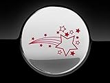 Qué It para ?: Coches JasonCarlMorgan JCM Shooting Stars Adhesivo Tapa Combustible Coche, Rojo Cromo
