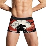 KLJHNVBM Samurai Boxer Briefs Moisture Wicking Men's Underwear Ultra Comfortable Breathable Underwear White