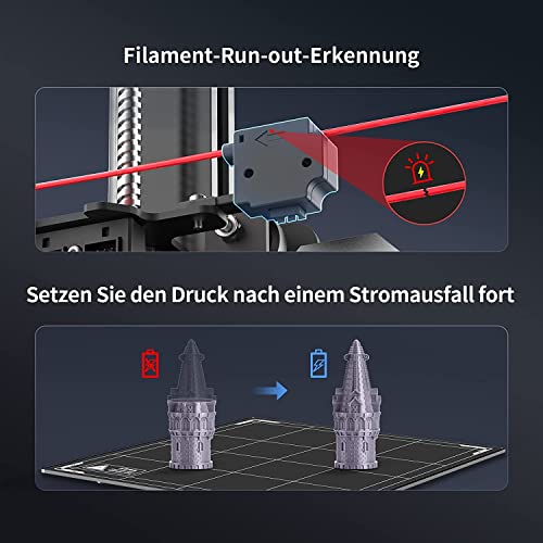 Anycubic Kobra Max 3D Drucker, 400x400x450mm Riesiger Druckgröße, 3D Printer mit Automatischem 25-Punkt-Leveln, Z-Achse mit doppelter Gewindestange, Karborundglas-Bauplatte – Bild 5