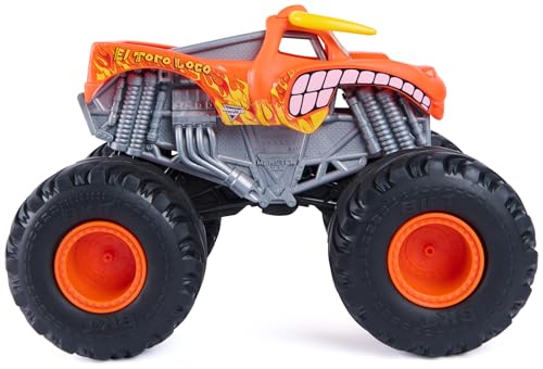 Monster Jam - Monster Truck El Toro Loco Rev ‘N Roar con Sonidos y Tracción a Las 4 Ruedas, Escala 1:15 - Coches para Niños - Juguetes Niños 3 años + - Juegos Infantiles