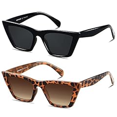 (2pack) Black + Cheetah Print | Non-polarized