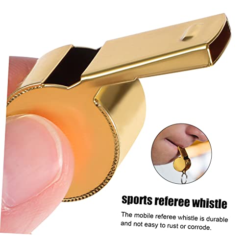 Silbatos Kisangel 10pcs acero inoxidable para deportes miniatura 5