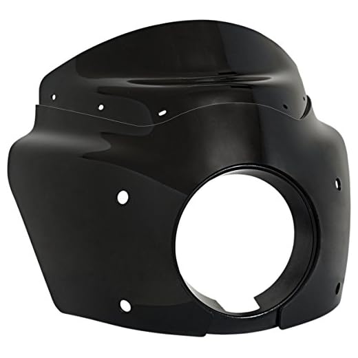 Memphis Shades Road Warrior Fairing kompatibel med Harley Davidson FXDBI Street Bob 2006 – svart