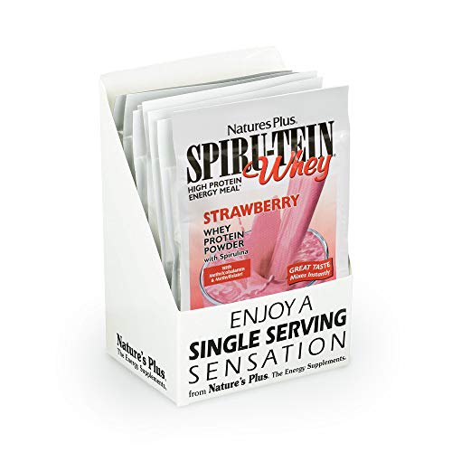 Nature's Plus Spirutein Whey Strawberry Supplement, 8 Count