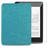 CoBak Case for All New Kindle 10th Generation 2019 Released - Will Not Fit Kindle Paperwhite or Kindle Oasis，Premium PU Leather Smart Cover with Auto Sleep and Wake,Sky Blue