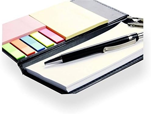 - COI Note Pad/Memo Book with Sticky Notes & Clip Holder with Pen for Gifting