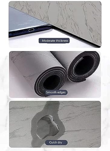 Image of SKVM Memory Foam Water Absorbent Rectangular Shape Mat for Bathroom Kitchen Floor Door Entrance Anti Slip Foot Skid Shower mat (Round D1)