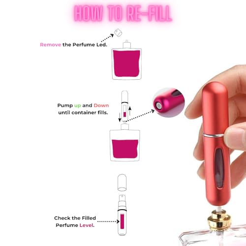 Image of CUTDOT | Refillable Perfume Bottle | Mini Pocket Size Refillable Aluminum Glass Empty Bottle | 5ML | Pack of 1. (1)