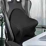 Lumbar Support Pillow with Pure Memory Foam Backrest for Office Chairs, Computer Chairs, Car Seats,