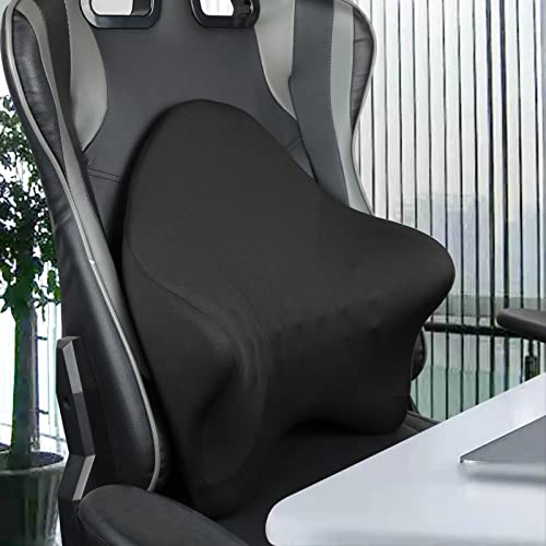 Lumbar Support Pillow With Pure Memory Foam Backrest For Office Chairs, Computer Chairs, Car Seats, Recliners And Wheelchairs. Ergonomically Designed Backrest Can Relieve Back Pain To Some Extent #TOP9