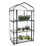 IULJH PVC Plant Greenhouse Cover Warm Garden Tier Mini Household Waterproof Anti-UV Protect Garden P